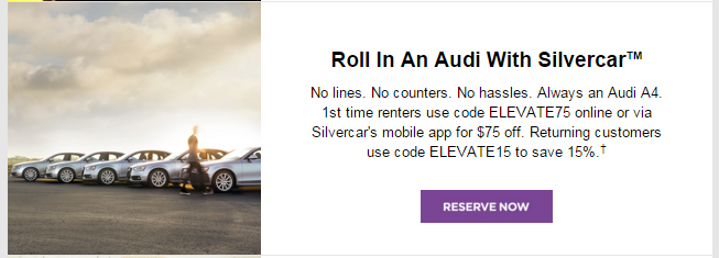 Silvercar Discount