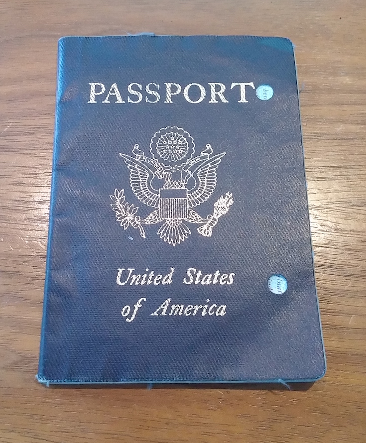 my old beat up passport :)