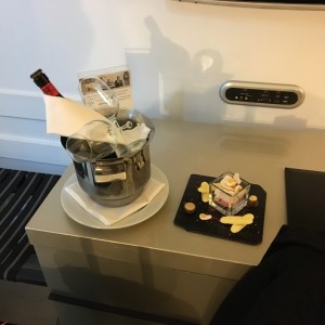 Our welcome amenity of beer and marshmallow snacks