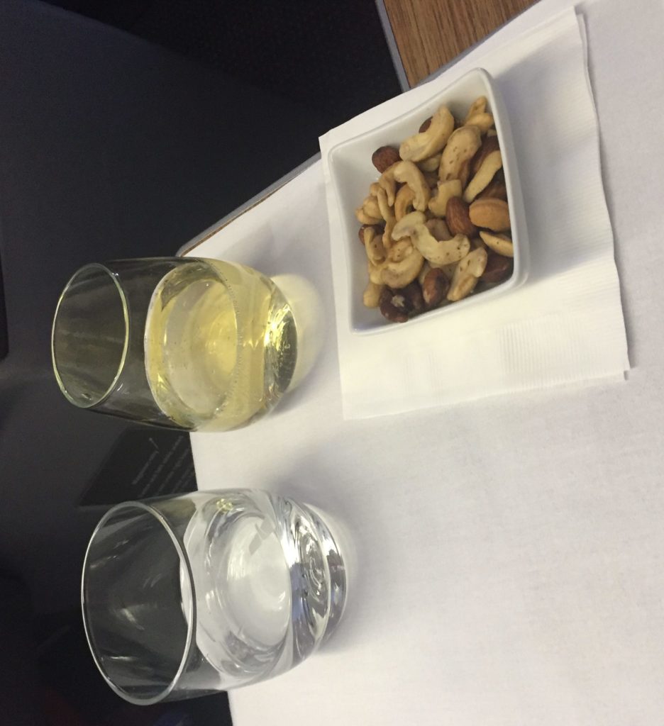 Warm nuts and sparkling water to go with my sparkling wine. Or was it the other way around?