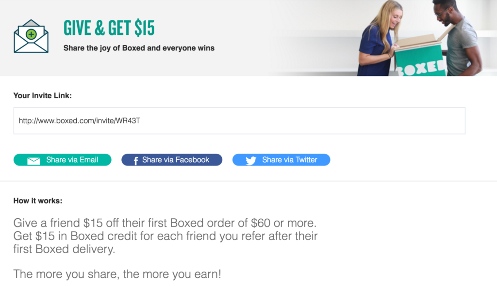 Boxed.com Referral